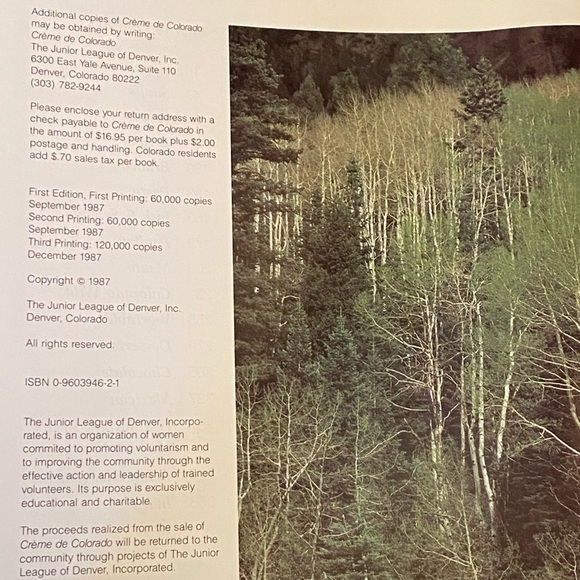 Crème de Colorado Cookbook - The Junior League of Denver, Incorporated - Picture 5 of 16